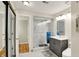 Bright bathroom featuring a glass shower, sleek vanity, and modern fixtures at 2809 Somerset Bay, Indianapolis, IN 46240