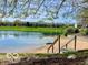 Lakeside beach area, featuring a sandy beach and calm water, perfect for relaxation and recreation at 2809 Somerset Bay, Indianapolis, IN 46240