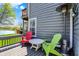 Cozy deck featuring outdoor seating and a heater, perfect for enjoying the outdoors in comfort at 2809 Somerset Bay, Indianapolis, IN 46240