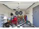 Organized garage with ample storage space, checkered flooring and some wall decor at 2809 Somerset Bay, Indianapolis, IN 46240