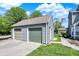 Detached two-car garage providing ample parking and storage space at 2809 Somerset Bay, Indianapolis, IN 46240