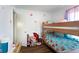 Playful ' bedroom with a bunk bed, and colorful decorations at 2822 Walker Ave, Indianapolis, IN 46203
