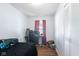 Neat bedroom with wood-look floors and study setup at 2822 Walker Ave, Indianapolis, IN 46203