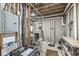 Exposed basement with plumbing, electrical system, and utilities at 3790 Steeplechase Dr, Carmel, IN 46032