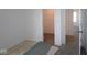 A bedroom view showing the closet and neutral carpet flooring at 3832 Highcrest Rd, Indianapolis, IN 46239