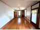 Living room with hardwood floors and light walls at 4335 River Rd, Columbus, IN 47203