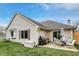 Backyard featuring a patio area with outdoor furniture, a grill, and a well-maintained lawn at 4511 Hunt Master Ct, Indianapolis, IN 46268