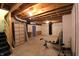 Unfinished basement offering ample space and potential for customization and expansion at 5266 Hickory Lake Dr, Indianapolis, IN 46235