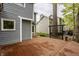 Spacious back deck with a wood railing that's perfect for entertaining at 5467 Winterhazel Dr, Indianapolis, IN 46254