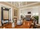 Bright dining room with open layout, seamlessly connecting to the living room at 5872 Lake Kessler Ct, Indianapolis, IN 46226