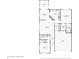 Detailed floor plan showcasing the layout of the home, including the living room, kitchen, and bedrooms at 6017 Riva Ridge Dr, Indianapolis, IN 46237