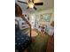 Bright bedroom featuring a fun bed frame and a ceiling fan at 6226 Fairlane Dr, Indianapolis, IN 46259