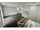 Bright living room featuring hardwood floors and a modern design at 6458 Lupine Ter, Indianapolis, IN 46224