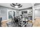 Dining area adjacent to kitchen, featuring french doors and stylish decor at 7280 E Patricia Dr, Camby, IN 46113