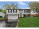Charming split-level home featuring a well-manicured lawn and lovely landscaping at 9034 Caminito Ct, Indianapolis, IN 46234
