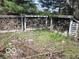 Outdoor wood storage with stacked wood and yard debris for seasonal heating at 1080 W Wildflower Ct, Mooresville, IN 46158