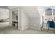 Bedroom with closet space and desk for relaxation and productivity, complemented by natural light at 12372 Ostara Ct, Fishers, IN 46037