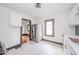 Modern kitchen with stainless steel appliances, white cabinets at 2034 Mansfield St, Indianapolis, IN 46202