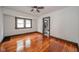 Stylish living room with freshly refinished floors at 2034 Mansfield St, Indianapolis, IN 46202