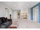 Spacious bonus room area with neutral carpet and views of the home's second floor at 2705 April Springs View, Carmel, IN 46074