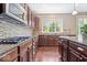 Updated kitchen with granite countertops, stainless steel appliances, and stylish backsplash at 2705 April Springs View, Carmel, IN 46074