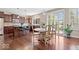 Well-lit kitchen featuring a center island, modern appliances, and a comfortable dining area at 2705 April Springs View, Carmel, IN 46074