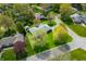 Aerial view of property showcasing the home, yard, and surrounding neighborhood at 273 N Serenity Way, Greenwood, IN 46142