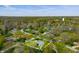 Aerial view showcasing the property with lush greenery and established trees at 273 N Serenity Way, Greenwood, IN 46142