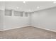 Spacious basement with carpet, recessed lighting, and potential for versatile use as a living space at 286 Fairfax Ln, Greenwood, IN 46142
