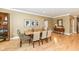 Elegant dining room with a wooden table, stylish chairs, and tasteful decor at 333 Massachusetts Ave # 303, Indianapolis, IN 46204