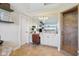 Stylish bathroom with tile floors, a vanity area, a large mirror, and a glass-enclosed shower at 3384 Homestretch Dr, Carmel, IN 46032