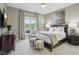 Bedroom with neutral tones and natural light at 3384 Homestretch Dr, Carmel, IN 46032