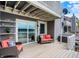 Outdoor deck features cozy seating with views of the water from the back of the home at 3646 Beach Blvd, Cicero, IN 46034