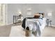 Comfortable bedroom with a ceiling fan, modern decor and ample natural light at 3646 Beach Blvd, Cicero, IN 46034
