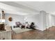 Spacious living room featuring wood-look floors, recessed lighting, and neutral decor at 3646 Beach Blvd, Cicero, IN 46034