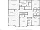 Detailed floor plan showcasing the layout of the second floor, including bedrooms and bathrooms at 4205 Hunt Club Pkwy, Bargersville, IN 46106