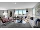 Open living room with lots of natural light features stylish decor and comfortable seating at 4249 Brocket Dr, Greenwood, IN 46143