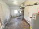 Unfinished basement with concrete floor, utility connections, and the opportunity to customize at 4520 Clinton St, Indianapolis, IN 46226