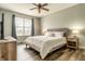 Bedroom with neutral walls, wood flooring, and a large window at 4729 Beach Club Dr, Noblesville, IN 46062