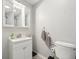 Clean, gray-toned bathroom with essential fixtures and accessories, creating a functional space at 4905 Candy Spots Dr, Indianapolis, IN 46237