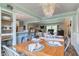 Bright dining area with a wooden table, metal chairs, and an open-concept design at 4977 Beechwood Rd, Avon, IN 46123