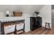 Well-organized laundry room with modern washer/dryer, storage and stylish laundry baskets at 5946 N New Jersey St, Indianapolis, IN 46220