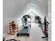 Basement is a home gym, featuring a treadmill, weight machines, and recumbent bike at 6054 Easy Ln, Indianapolis, IN 46259