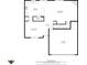 Floor plan showcasing a living room, kitchen, dining area, foyer, bathroom, and garage at 6514 Trevia Ct, Indianapolis, IN 46236