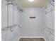 Walk-in closet with metal shelving at 7618 Ballyshannon St, Indianapolis, IN 46217