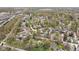 Gorgeous aerial view showcasing a serene neighborhood with tree-lined streets and varied home designs on a bright day at 775 W Hawthorne St, Zionsville, IN 46077