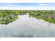 Expansive aerial view showcases the community with lake, trees, and beautiful landscaping at 7786 Harbour Isle, Indianapolis, IN 46240