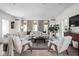 Bright and airy living room featuring a comfortable sectional sofa, patterned rug, and natural light at 8551 E 300 S, Zionsville, IN 46077