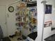 Organized pantry space with shelving to maximize storage at 9045 Stones Bluff Pl, Indianapolis, IN 46113
