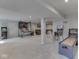 Finished basement with multiple games, neutral carpet, and recessed lighting, perfect for entertaining at 1051 Margate Dr, Greenwood, IN 46143
